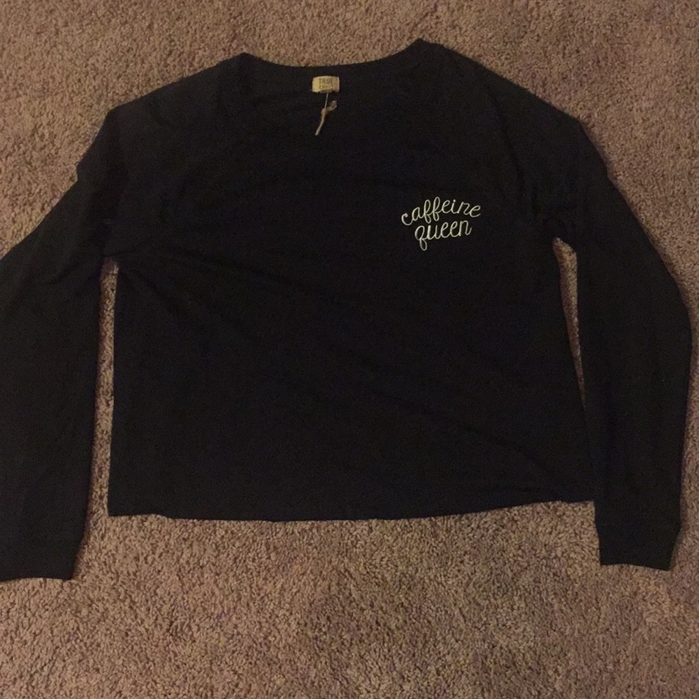 NWT Black crop top